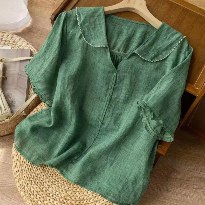 Tiara Linen Blouse