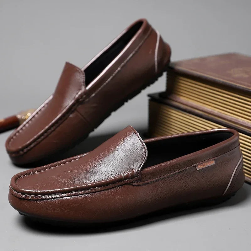 Evano Genuine Leather Loafers