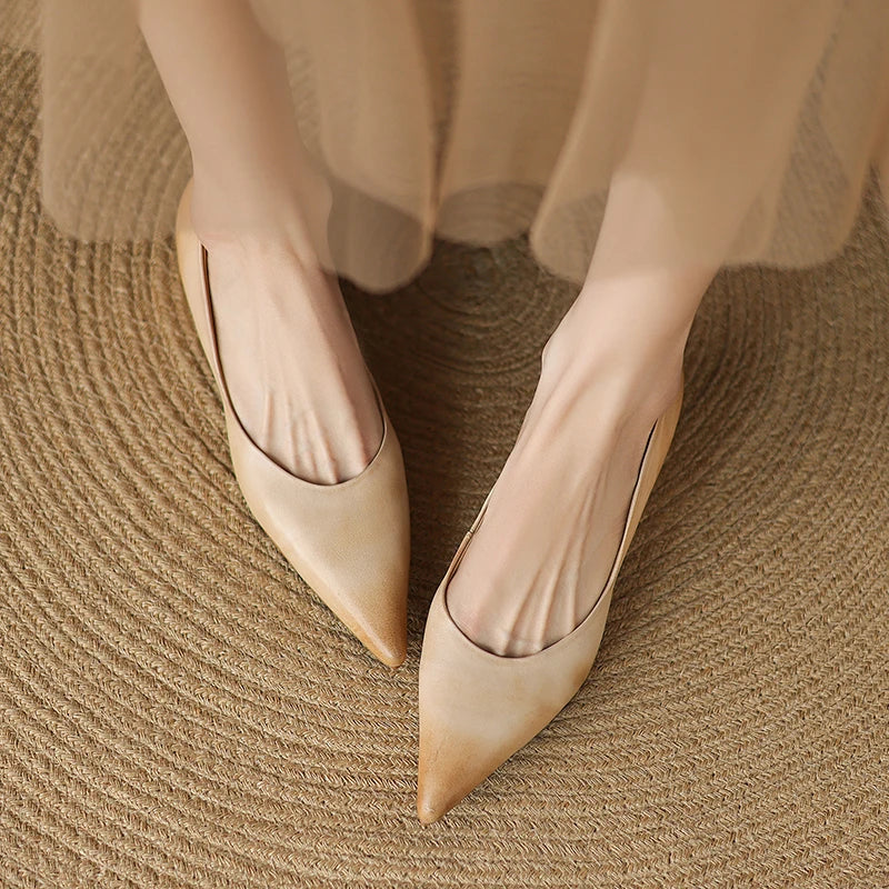 Avine Genuine Leather Flats