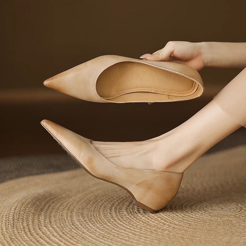 Avine Genuine Leather Flats