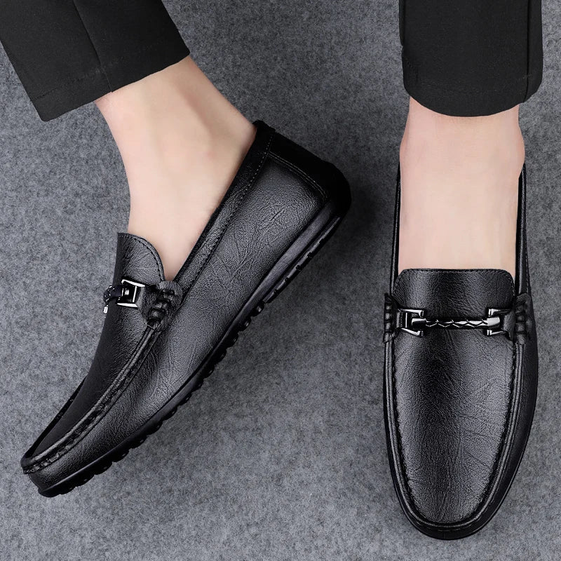 Rey Genuine Leather Loafers