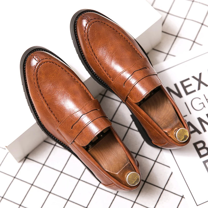 Corusi Genuine Leather Loafers