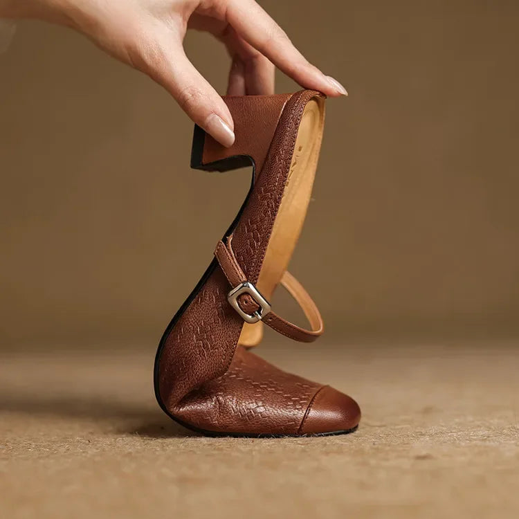 Edda Genuine Leather Mules