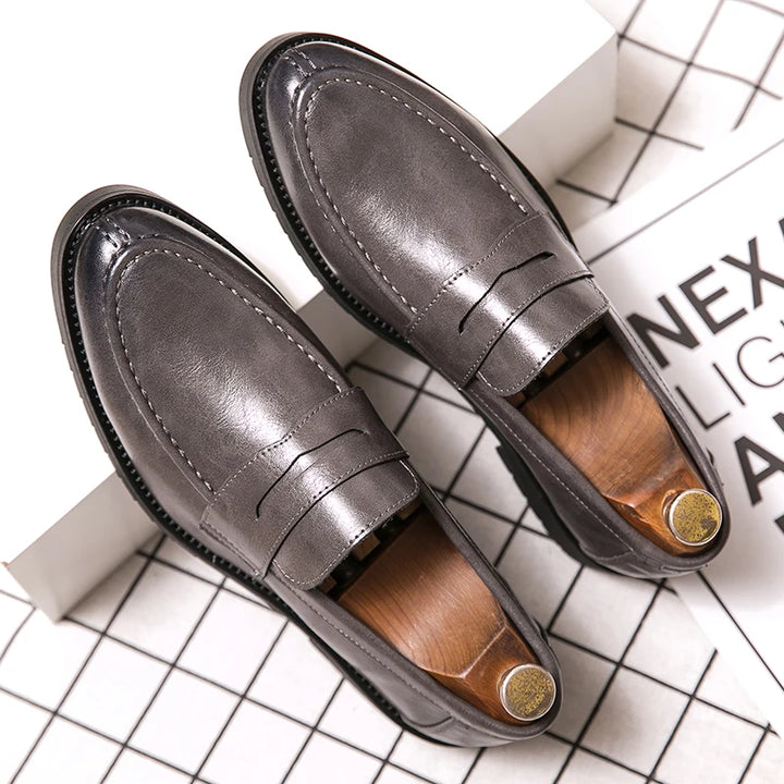 Corusi Genuine Leather Loafers