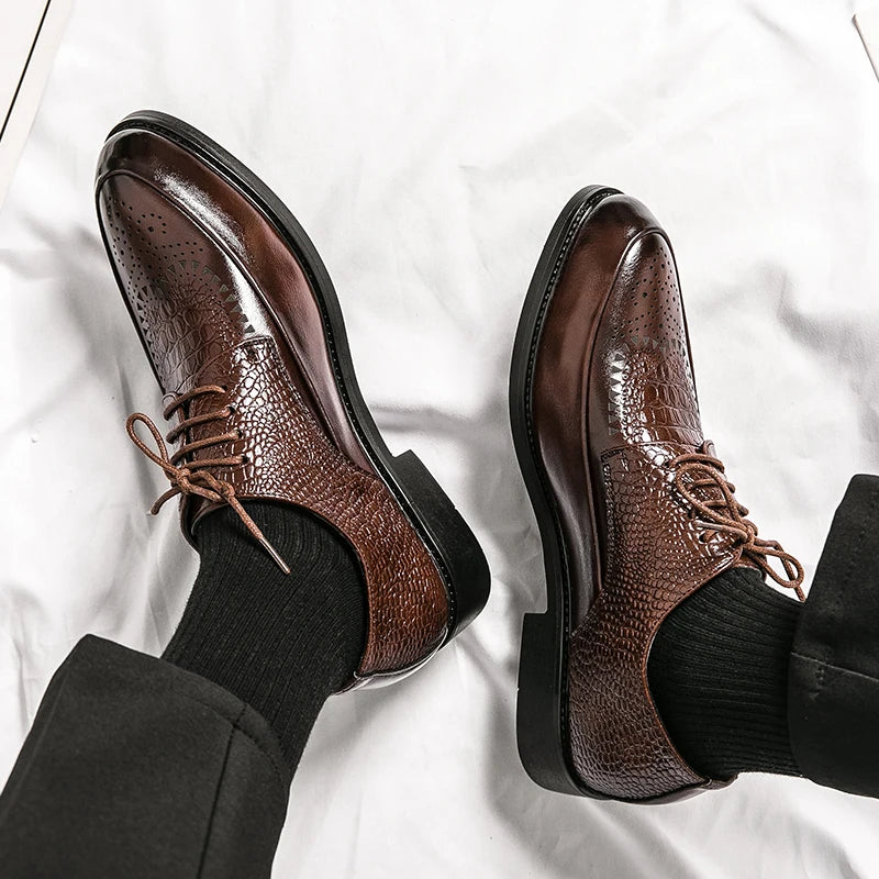 Pelle Genuine Leather Oxfords