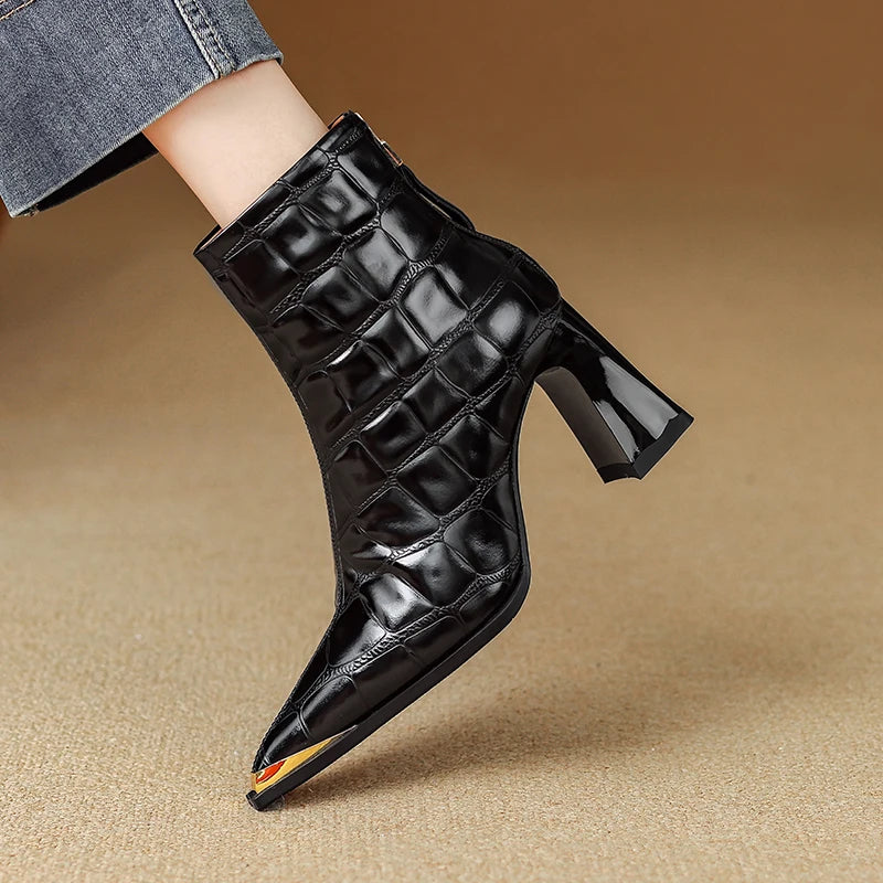 Nysa Genuine Leather Boots