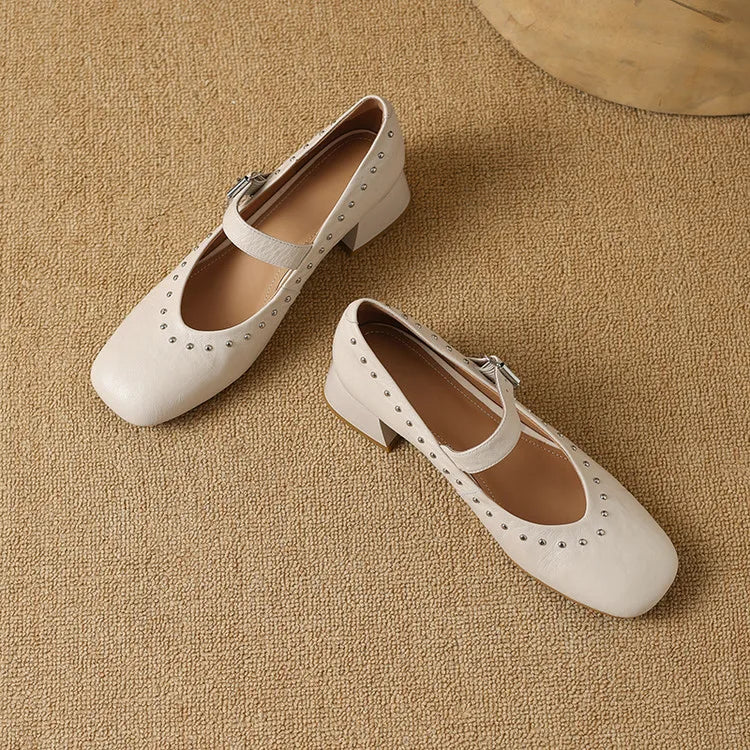 Elour Genuine Leather Heels