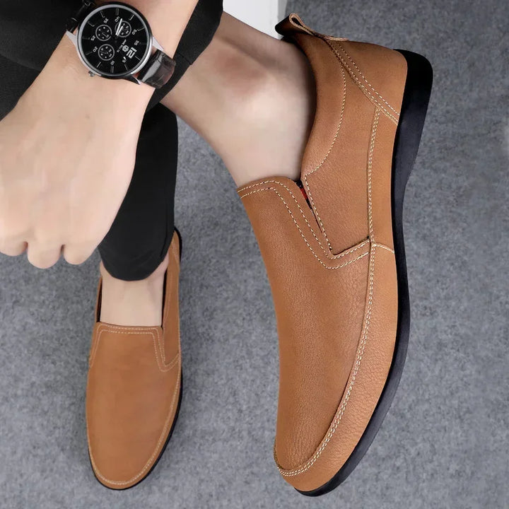 Strada Genuine Leather Loafers