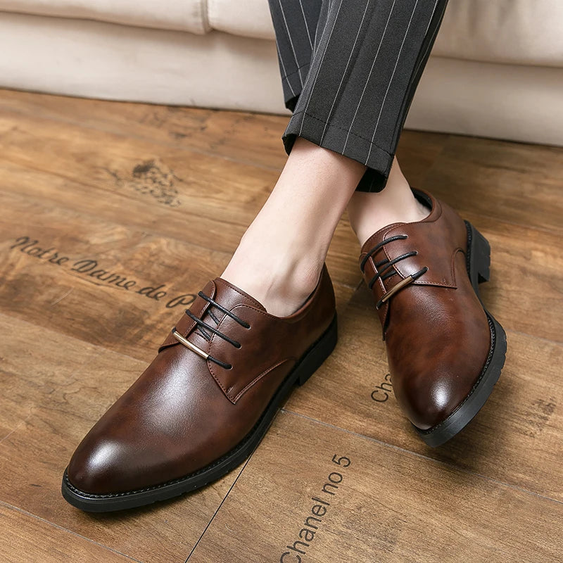 Stefano Genuine Leather Oxfords