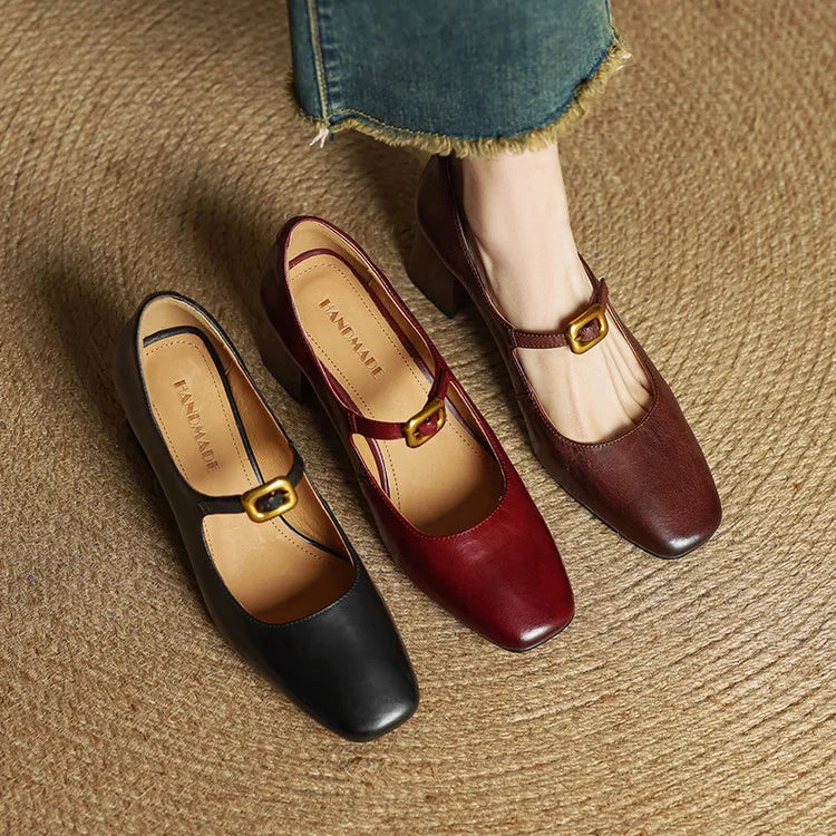 Luisa Genuine Leather Heels