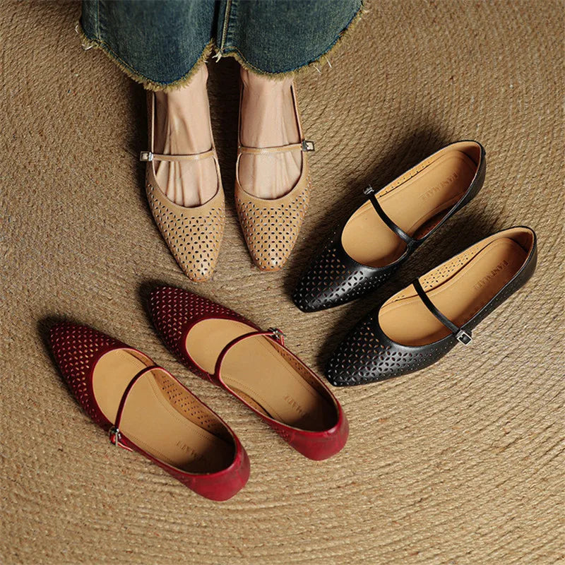 Kyla Genuine Leather Flats