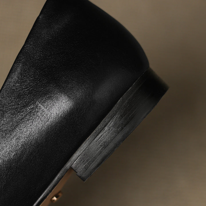 Elda Genuine Leather Flats