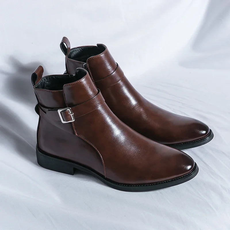 Sergio Genuine Leather Chelsea Boots – RileyRiver Sergio Genuine Leather Chelsea Boots – RileyRiver