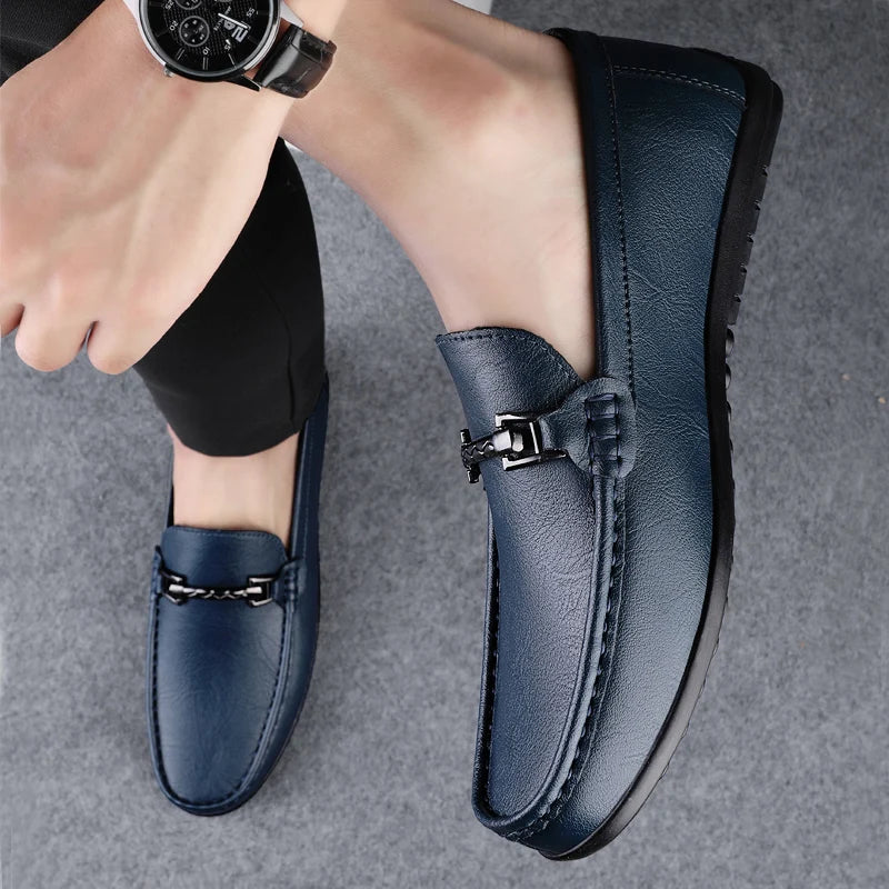 Rey Genuine Leather Loafers