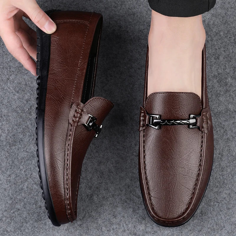 Rey Genuine Leather Loafers