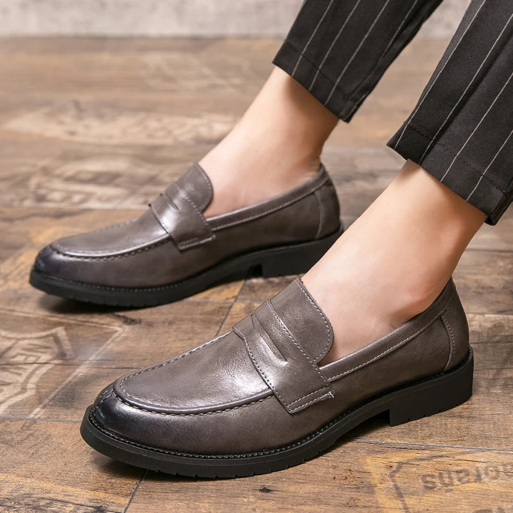 Corusi Genuine Leather Loafers