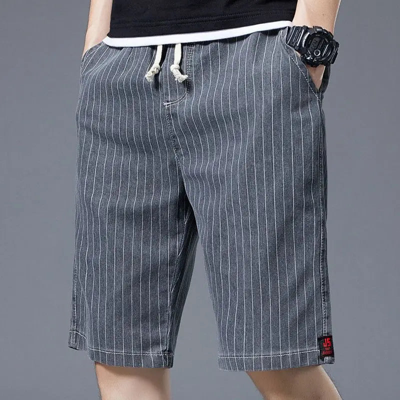 Rayado Cotton Shorts