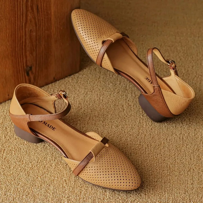 Celal Genuine Leather Heels