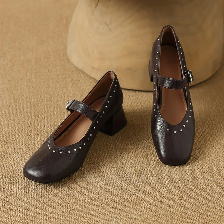 Elour Genuine Leather Heels