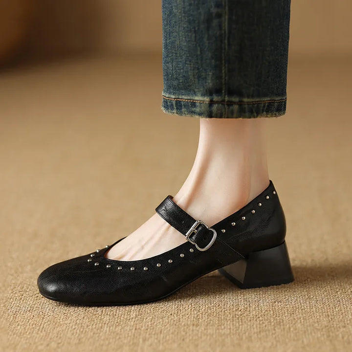 Elour Genuine Leather Heels
