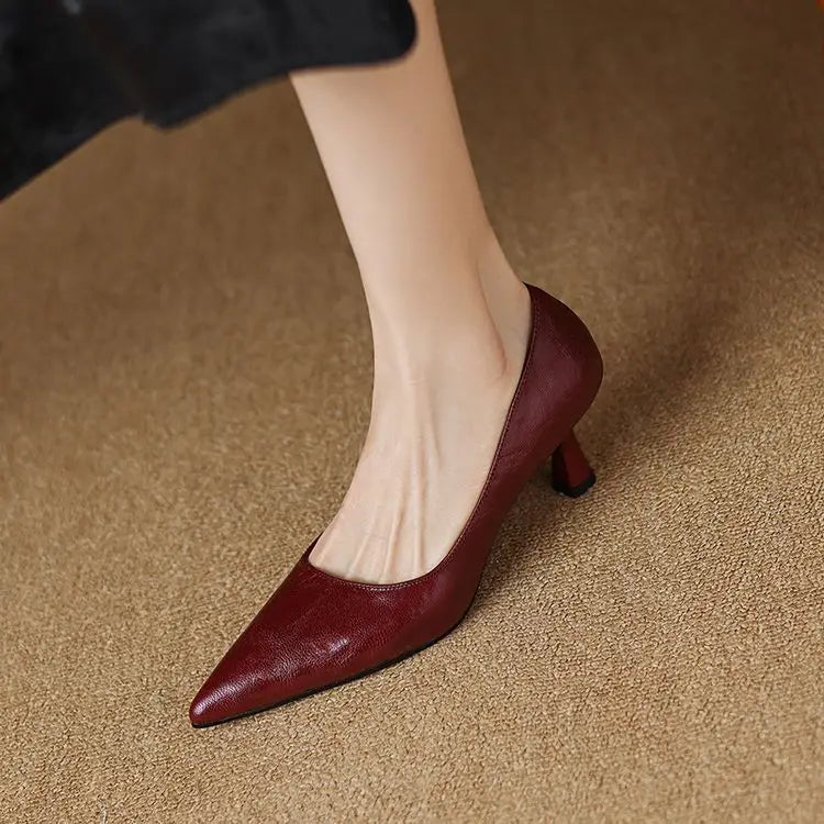 Avero Genuine Leather Heels
