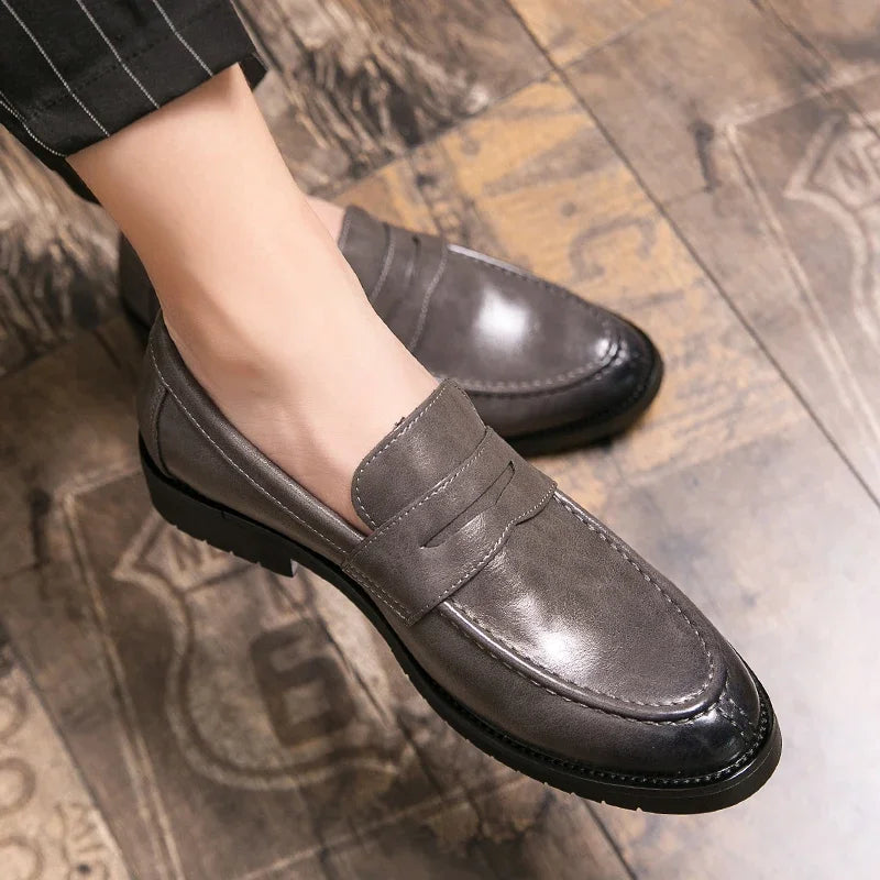 Corusi Genuine Leather Loafers