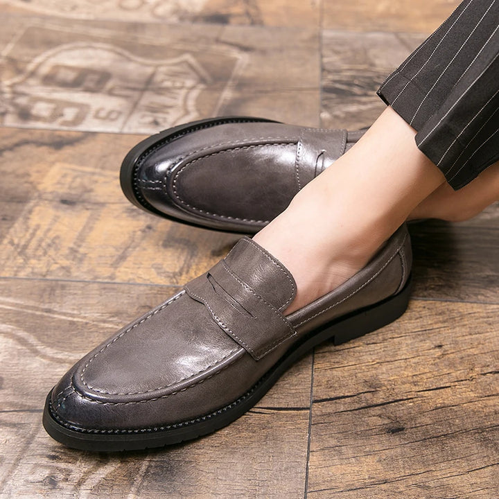 Corusi Genuine Leather Loafers