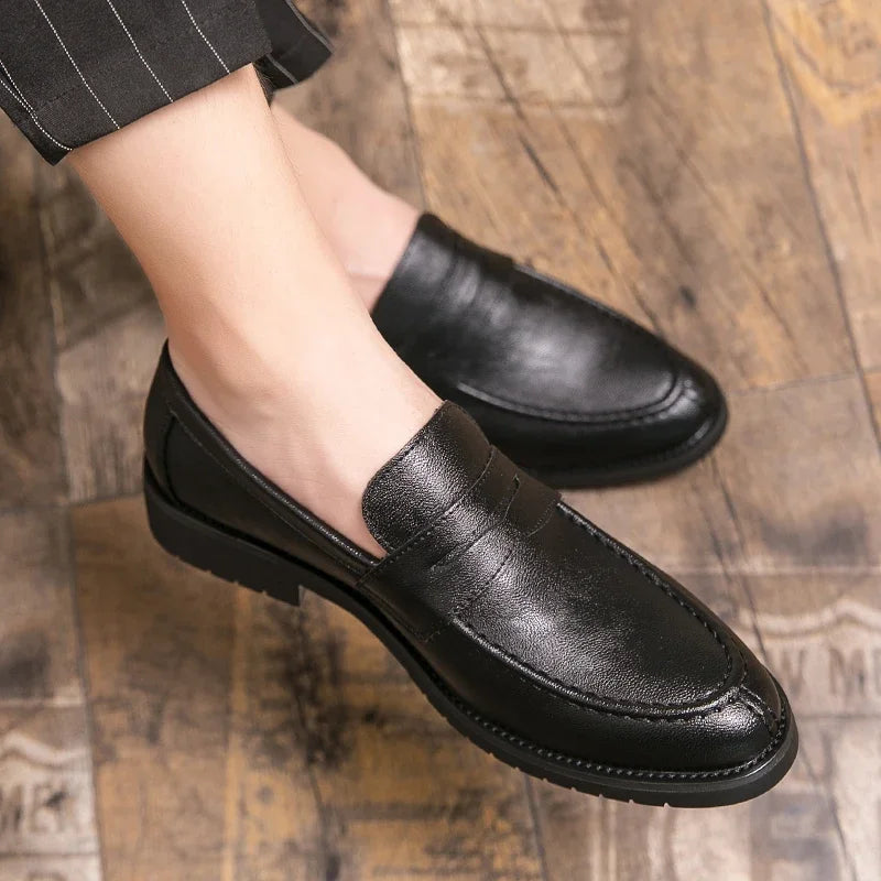 Corusi Genuine Leather Loafers