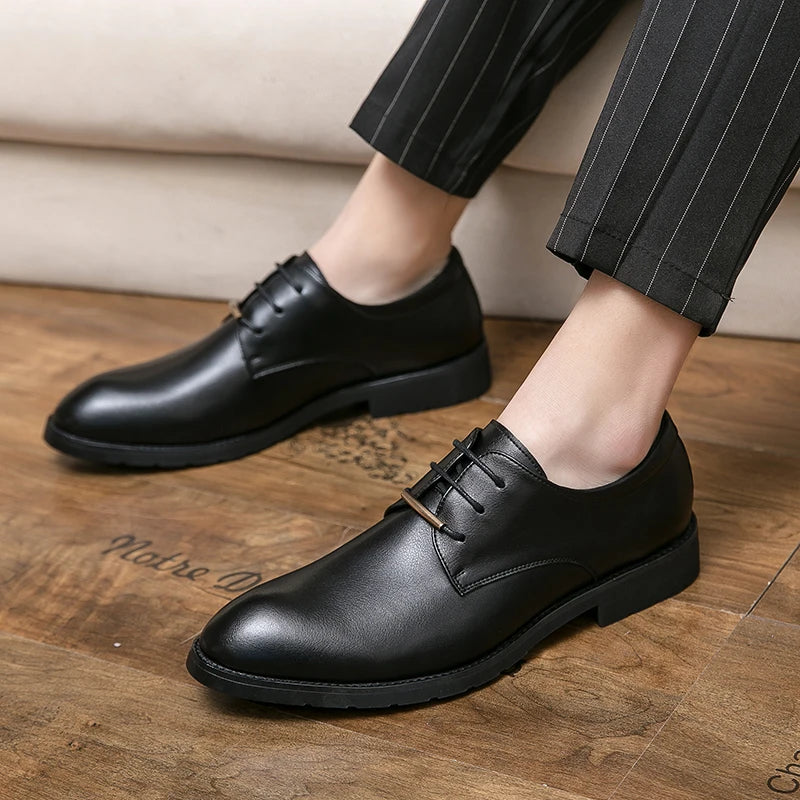 Stefano Genuine Leather Oxfords