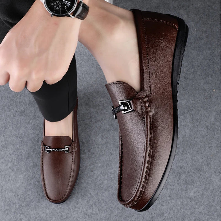 Rey Genuine Leather Loafers