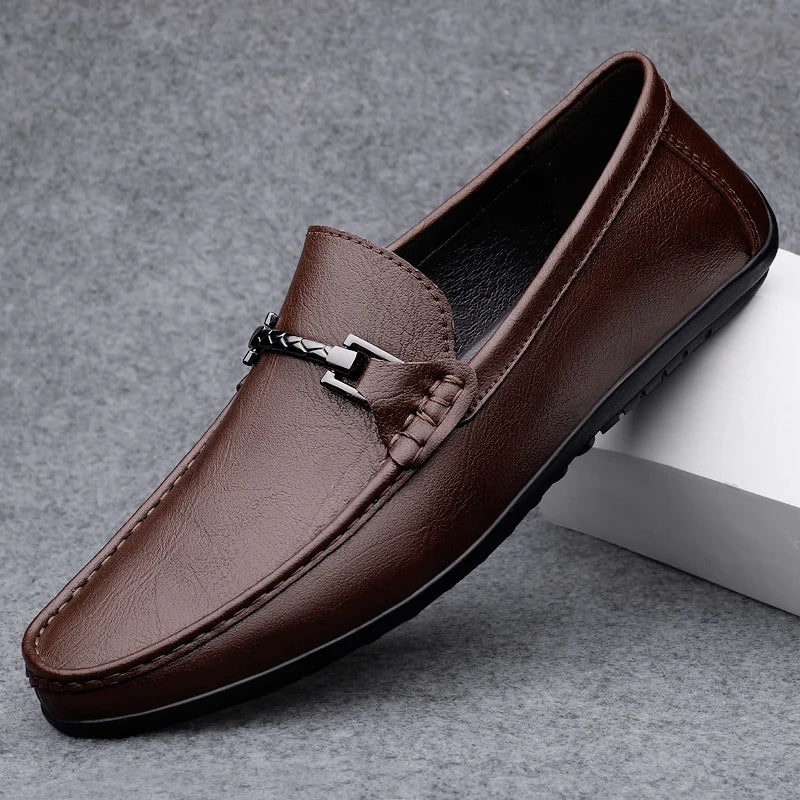 Rey Genuine Leather Loafers