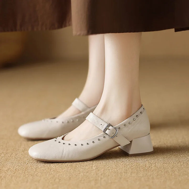 Elour Genuine Leather Heels