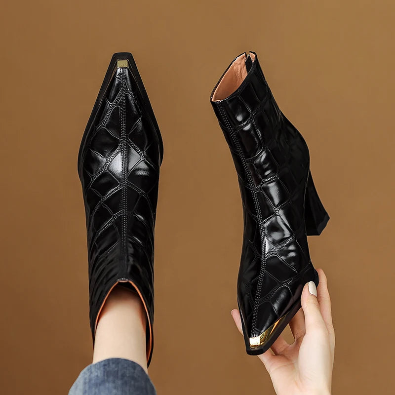 Nysa Genuine Leather Boots