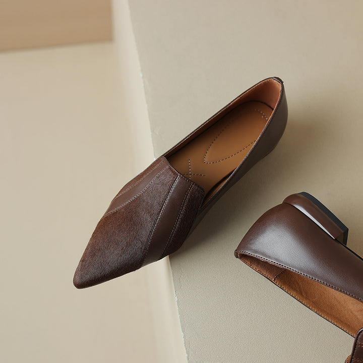 Klara Genuine Leather Flats