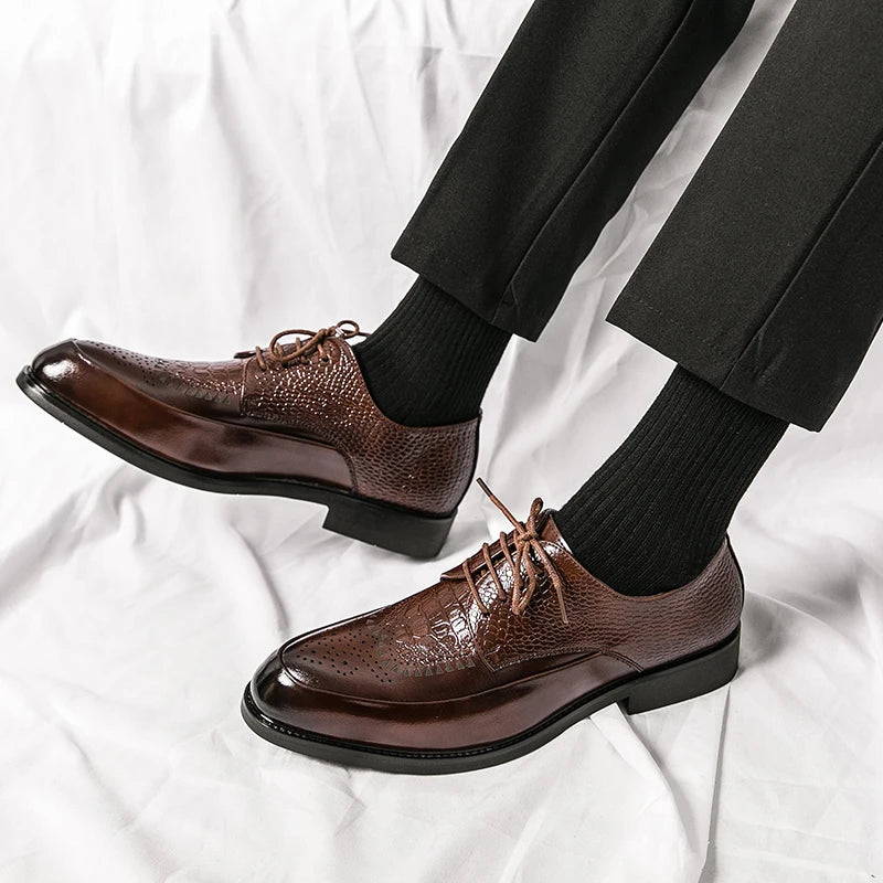 Pelle Genuine Leather Oxfords