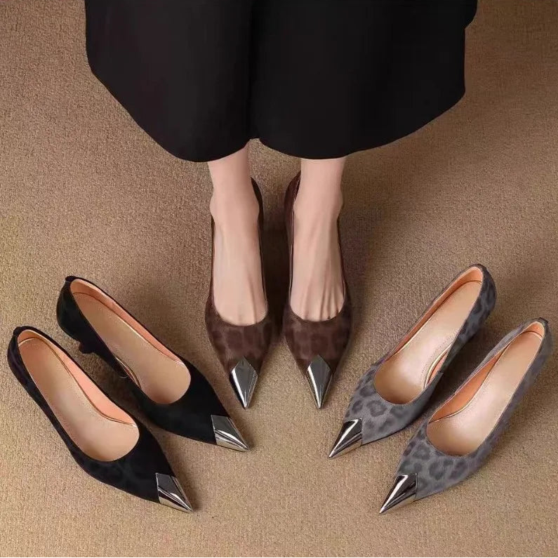 Livia Genuine Leather Heels