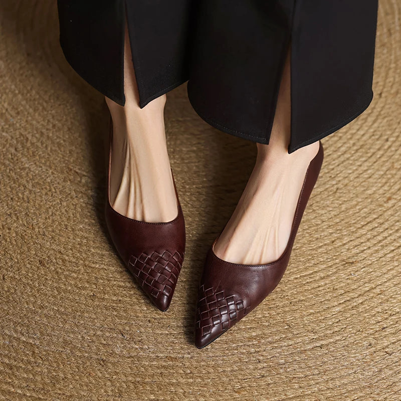 Zelith Genuine Leather Pumps