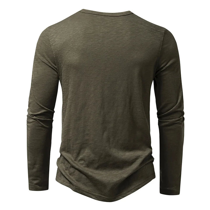 Enzo Cotton Henley Shirt