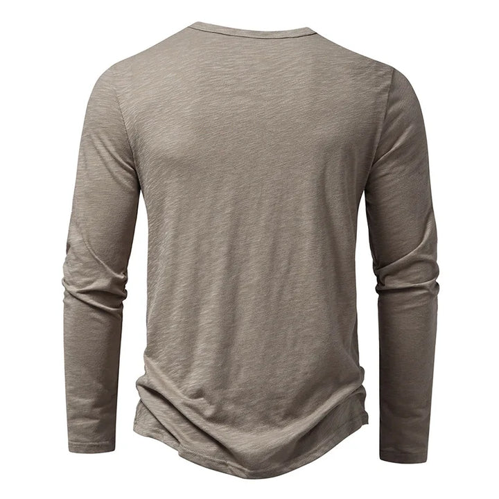 Enzo Cotton Henley Shirt