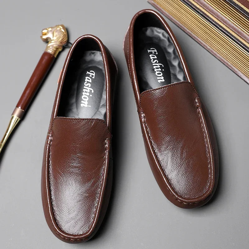 Evano Genuine Leather Loafers