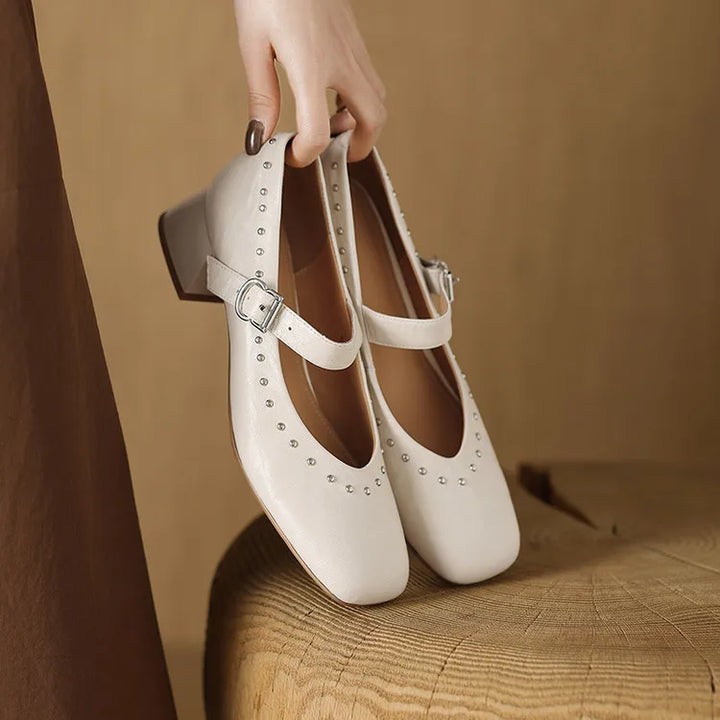 Elour Genuine Leather Heels
