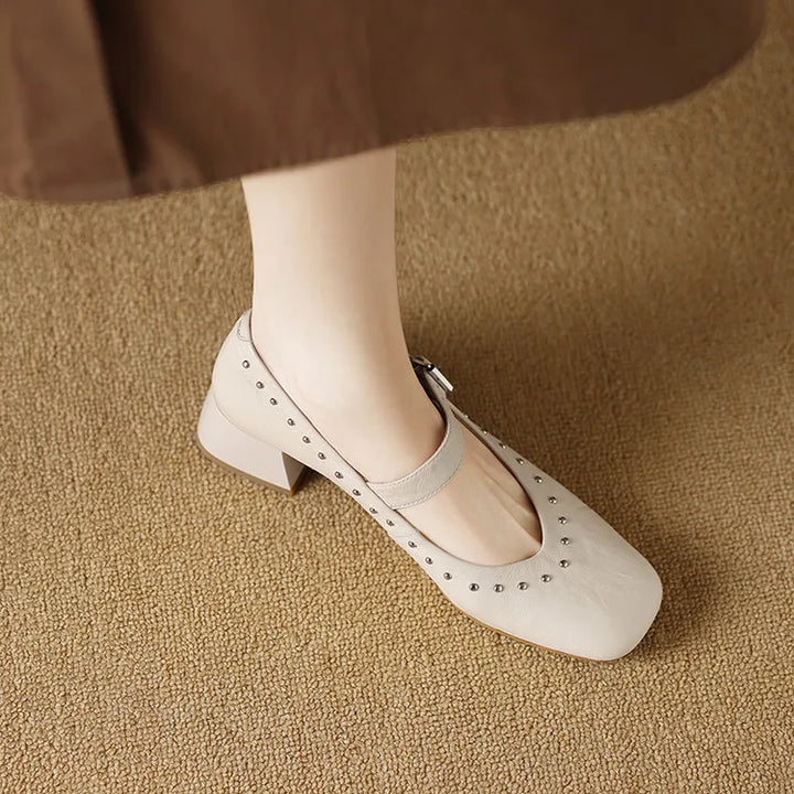 Elour Genuine Leather Heels