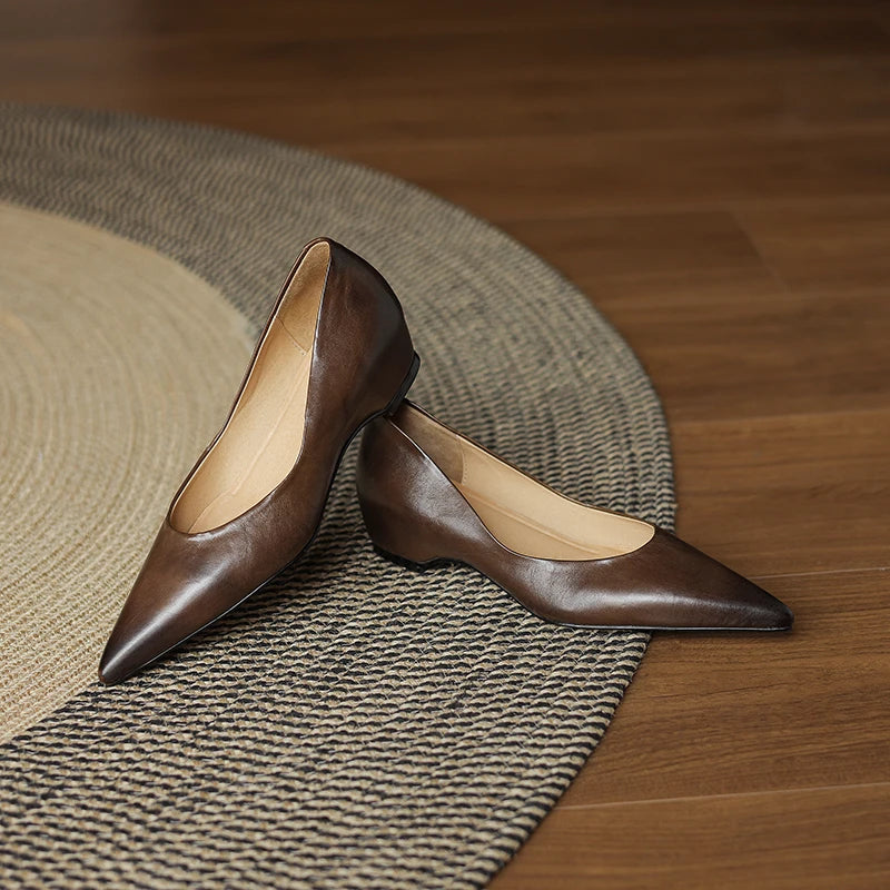 Avine Genuine Leather Flats