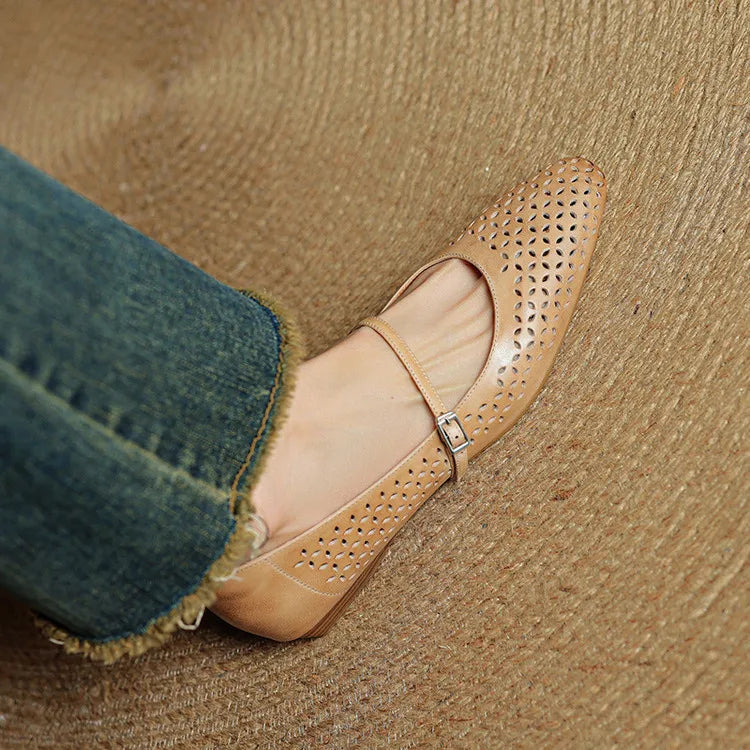 Kyla Genuine Leather Flats