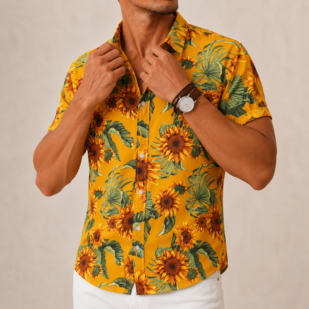 Retro Flower Casual Shirt
