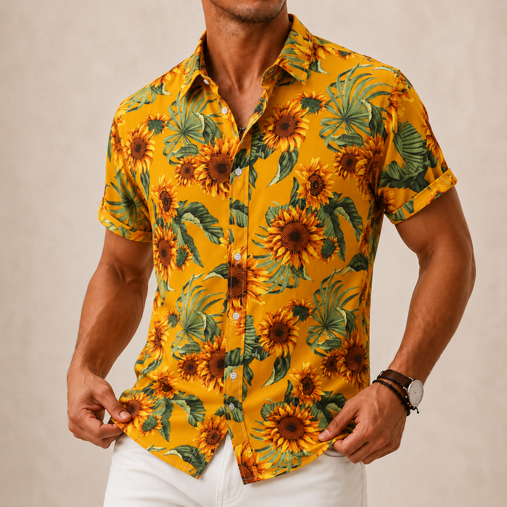 Retro Flower Casual Shirt