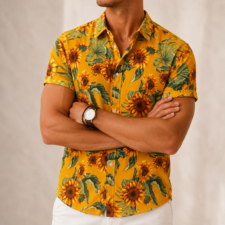 Retro Flower Casual Shirt