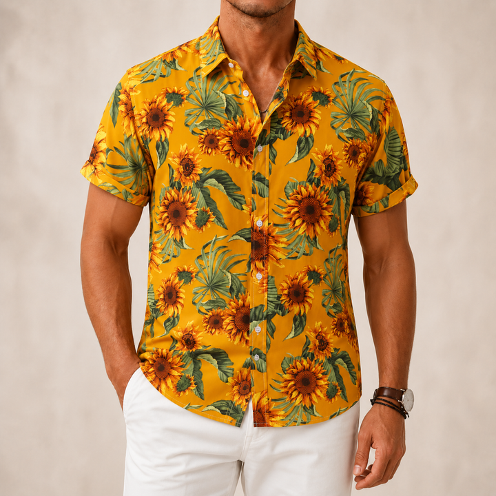 Retro Flower Casual Shirt