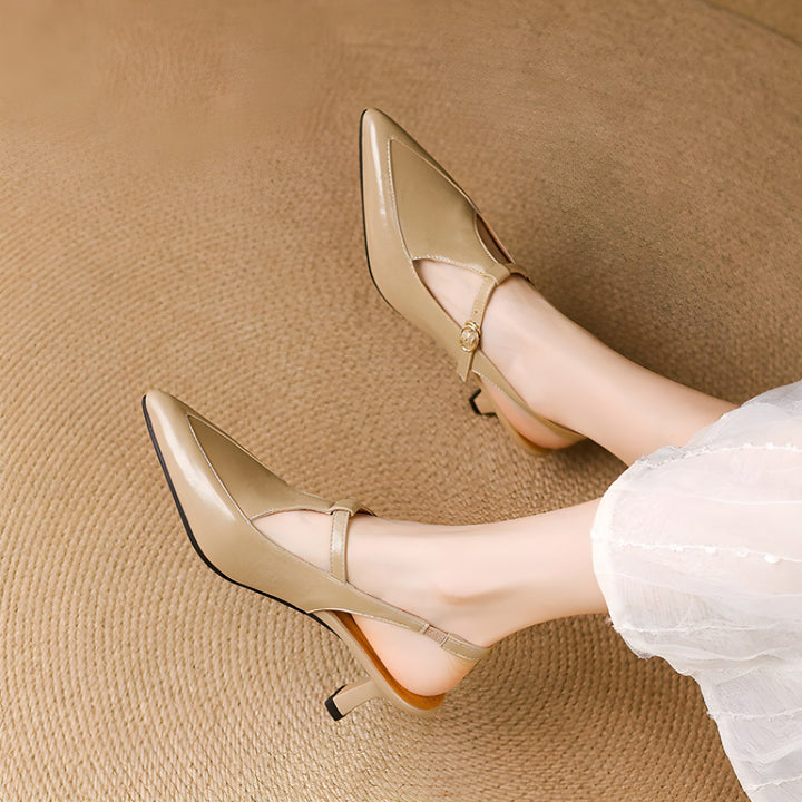 Loren Leather Heels
