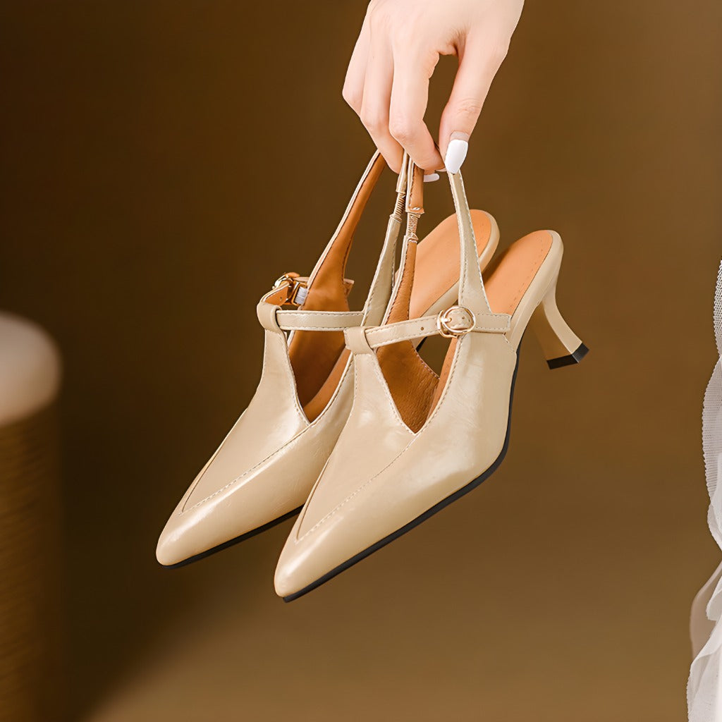 Loren Leather Heels